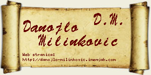 Danojlo Milinković vizit kartica